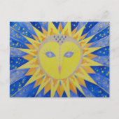 Eule Sunowl Briefkaart (Voorkant)