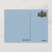 Eule - Uhu - Kauz Briefkaart (Achterkant)