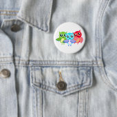 Eulen owls ronde button 5,7 cm (In situ)