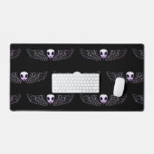 Eulentotenkopf mit Flügeln Bureaumat (Keyboard & Muis)