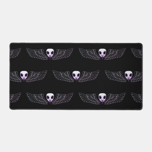 Eulentotenkopf mit Flügeln Bureaumat (Voorkant)