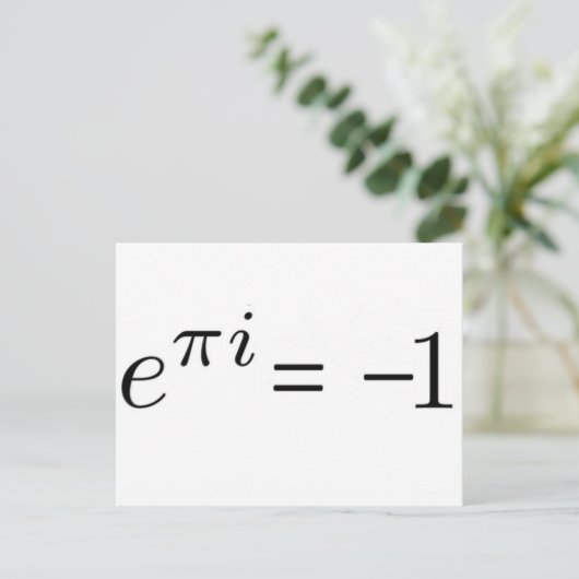 Euler-formule! Briefkaart (Staand voorkant)