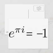 Euler-formule! Briefkaart (Voorkant / Achterkant)