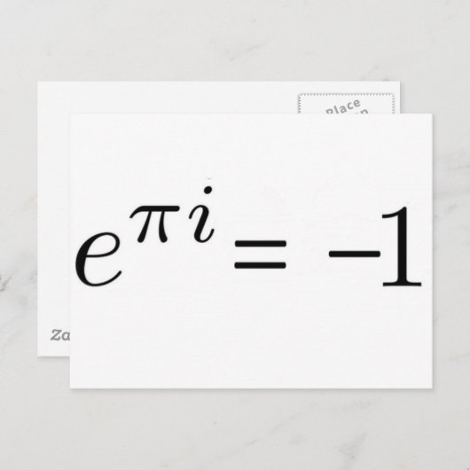 Euler-formule! Briefkaart (Voorkant / Achterkant)