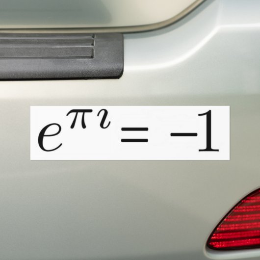 Euler-formule! Bumpersticker (Op auto)