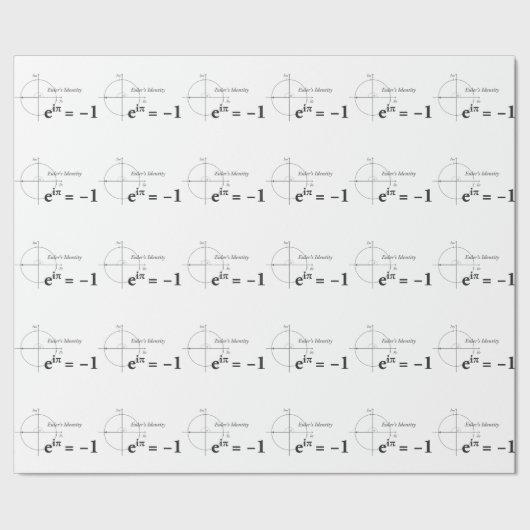 Euler Identity Formula Cadeaupapier (Zoom)