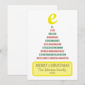 Euler kerstboom feestdagenkaart (Voorkant / Achterkant)