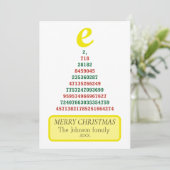 Euler kerstboom feestdagenkaart (Staand voorkant)