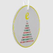 Euler kerstboom ornament (voorkant)