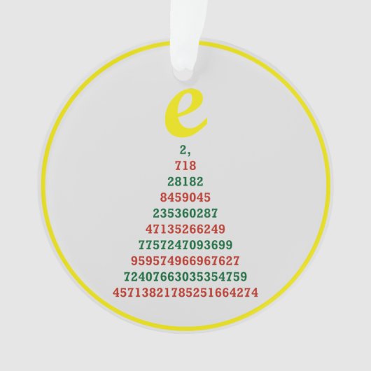 Euler kerstboom ornament (voorkant)