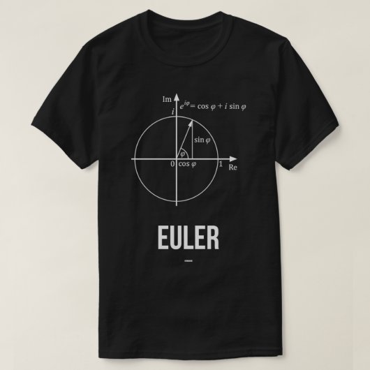 EULER Mathematici Collectie T-shirt (Design voorkant)