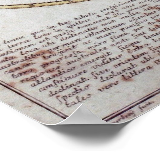 Euler Wereldkaart Poster (Hoek)