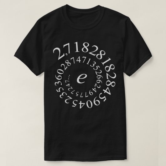 Euler-wit getal t-shirt (Design voorkant)