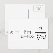 Euler's constante door Stirling's vergelijking Briefkaart (Voorkant / Achterkant)