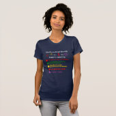 Euler's Identity Beauful Wiskunde T-shirt (Voorkant volledig)