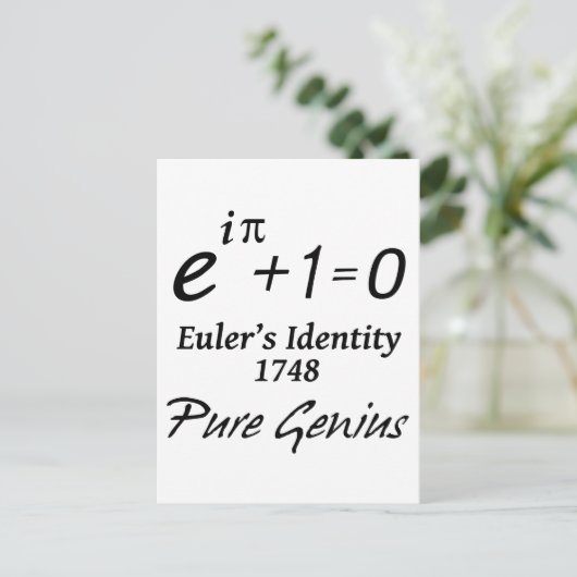 Euler's Identity Briefkaart (Staand voorkant)