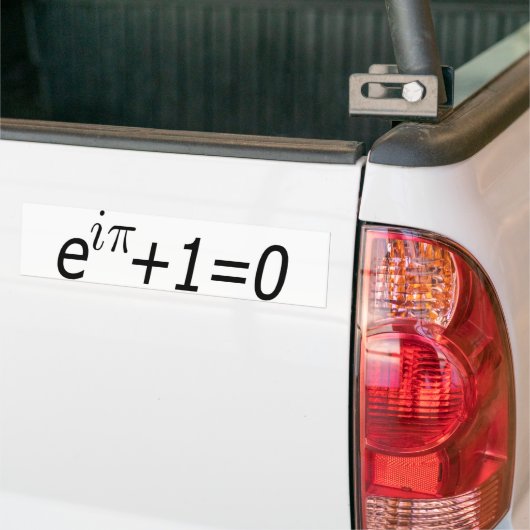 Euler's Identity Bumpersticker (Op Truck)