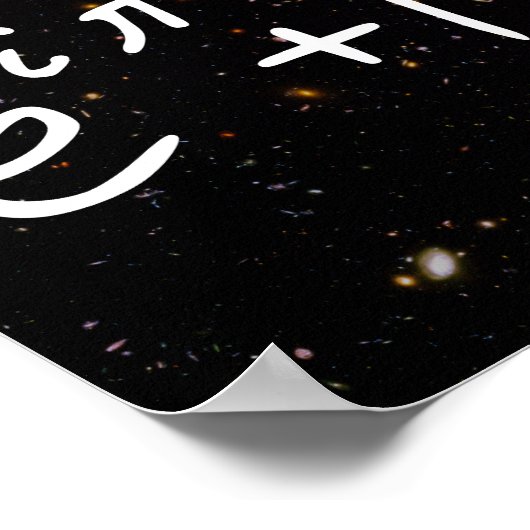 Euler's Identity Deep Field Galaxies Poster (Hoek)