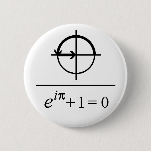 Euler's Identity Ronde Button 5,7 Cm (Voorkant)
