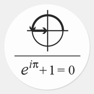 Euler's Identity Ronde Sticker