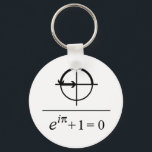 Euler's Identity Sleutelhanger<br><div class="desc">Euler's Identity is considered by many to be remarkable for its mathematical beauty. These three basic arithmetic operations occur exactly once each: addition,  multiplication,  and exponentiation.</div>