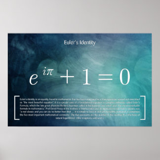 Euler's Identity - Wiskunde Poster