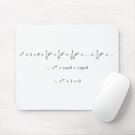 Euler's mousepad muismat (Met muis)