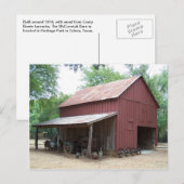 Euless, Texas - McCormick Barn Briefkaart (Voorkant / Achterkant)