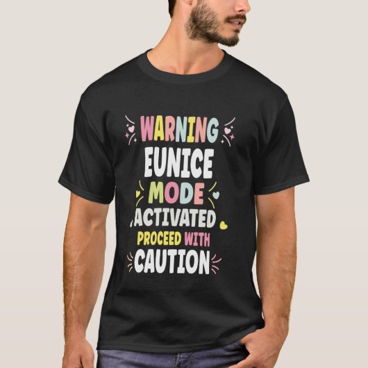 EUNICE Gepersonaliseerd Damescadeau Aangepast EUNI T-shirt (Voorkant)