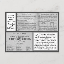 Eunice Newton Foote Climate Change Scientist Briefkaart