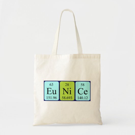 Eunice Periodic Table Name canvas tas (Voorkant)