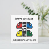 EUNOS hoe oud je bent op je geboortedag Kaart (Staand voorkant)