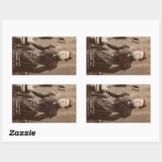 Euphemia Amelia Nightingale Allen Rechthoekige Sticker (Vel)