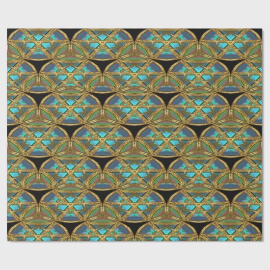 Euphemia Baroque Elegant Wrappapier Cadeaupapier (Vlak)