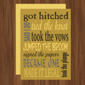 Euphemisms Funny Wedding Party Uitnodiging