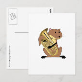 Euphonium afspelen briefkaart (Voorkant / Achterkant)