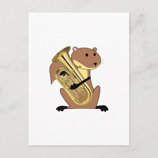 Euphonium afspelen briefkaart (Voorkant)