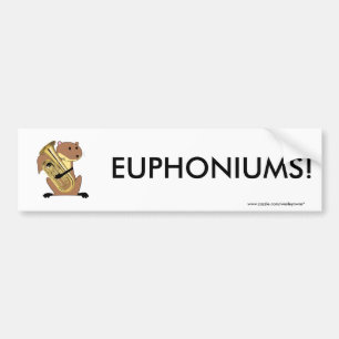 Euphonium afspelen bumpersticker