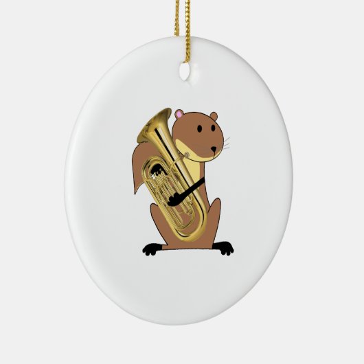 Euphonium afspelen keramisch ornament (Rechts)