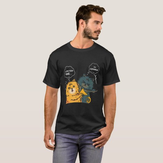 Euphonium Cat Slapping Euphoniumist T-shirt (Voorkant volledig)