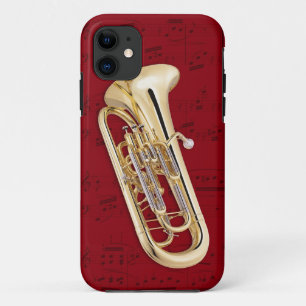 Euphonium- en muziektelefoonbehuizing. Kies kleur iPhone 11 Hoesje
