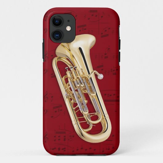 Euphonium- en muziektelefoonbehuizing. Kies kleur Case-Mate iPhone Case (Achterkant)