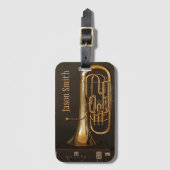 Euphonium, hoesje voor brass-instrument bagagelabel (Voorkant (verticaal))