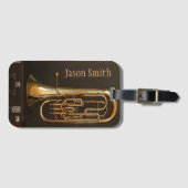 Euphonium, hoesje voor brass-instrument bagagelabel (Voorkant (horizontaal))