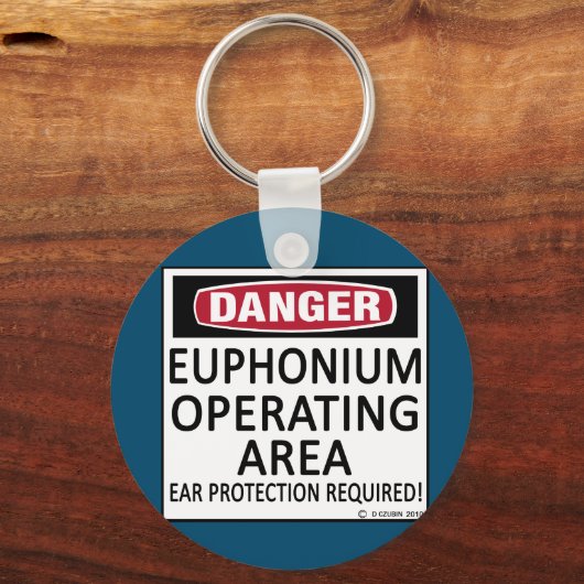 Euphonium in het operatiegebied sleutelhanger (Voorkant)