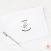 Euphonium is mijn supermacht ovale sticker (Envelop)