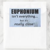 Euphonium is niet alles rechthoekige Sticker (Tas)