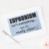 Euphonium is niet alles rechthoekige Sticker (Envelop)