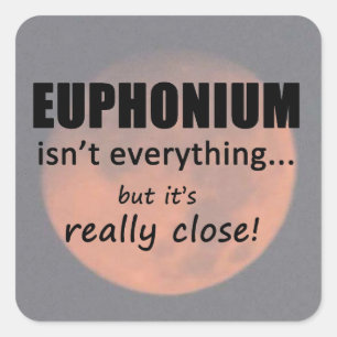 Euphonium is niet alles-vierkante Sticker