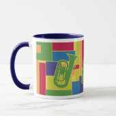 Euphonium Kleurblokken Mok (Links)